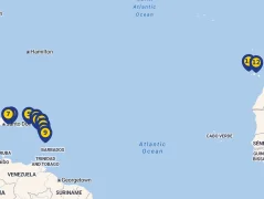 Mapa plavby